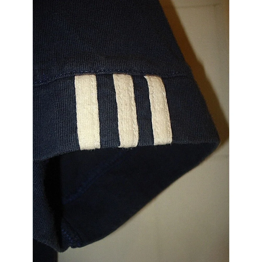 New York Yankees Adidas Polo Shirt Blue Embroidered Logo Mens Size XL